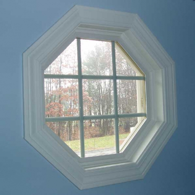 Octagon shaped window in williamsvillle ny